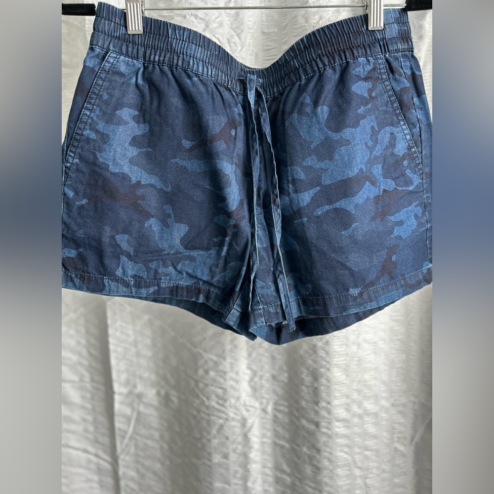 Blue Camouflage Shorts